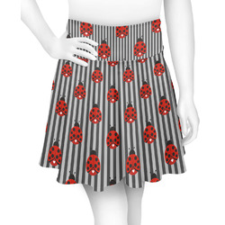 Ladybugs & Stripes Skater Skirt - Medium