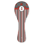 Ladybugs & Stripes Ceramic Spoon Rest (Personalized)