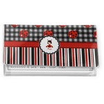 Ladybugs & Stripes Vinyl Checkbook Cover (Personalized)