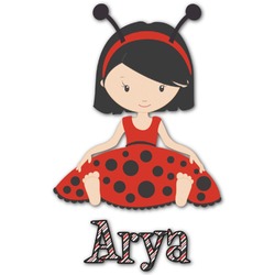 Ladybugs & Stripes Graphic Decal - Large (Personalized)
