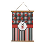 Ladybugs & Stripes Wall Hanging Tapestry (Personalized)