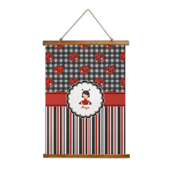 Ladybugs & Stripes Wall Hanging Tapestry (Personalized)