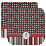 Ladybugs & Stripes Facecloth / Wash Cloth (Personalized)