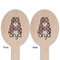 Ladybugs & Stripes Wooden Food Pick - Oval - Double Sided - Front & Back