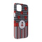 Ladybugs & Stripes iPhone 14 Case - Angle