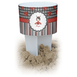 Ladybugs & Stripes Beach Spiker Drink Holder (Personalized)