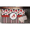 Red & Black Dots & Stripes Door Mat - LIFESTYLE (Lrg)