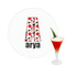 Red & Black Dots & Stripes Drink Topper - Medium - Single with Drink