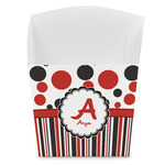 Red & Black Dots & Stripes French Fry Favor Boxes (Personalized)