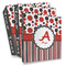 Red & Black Dots & Stripes Full Wrap Binders - PARENT/MAIN