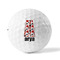 Red & Black Dots & Stripes Golf Balls - Titleist - Set of 12 - FRONT