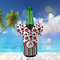 Red & Black Dots & Stripes Jersey Bottle Cooler - LIFESTYLE