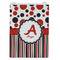 Red & Black Dots & Stripes Jewelry Gift Bag - Gloss - Front