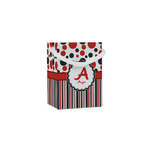 Red & Black Dots & Stripes Jewelry Gift Bags - Gloss (Personalized)