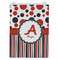 Red & Black Dots & Stripes Jewelry Gift Bag - Matte - Front