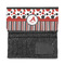 Red & Black Dots & Stripes Ladies Wallet - Half Way Open