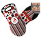 Red & Black Dots & Stripes Neoprene Oven Mitt