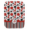 Red & Black Dots & Stripes Old Burp Flat