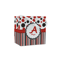 Red & Black Dots & Stripes Party Favor Gift Bags - Gloss (Personalized)