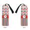 Red & Black Dots & Stripes Plastic Bookmarks - Approval