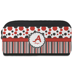 Red & Black Dots & Stripes Shoe Bag (Personalized)