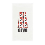 Red & Black Dots & Stripes Guest Paper Towels - Full Color - Standard (Personalized)