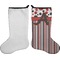 Red & Black Dots & Stripes Stocking - Single-Sided - Approval