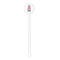 Red & Black Dots & Stripes White Plastic 5.5" Stir Stick - Round - Single Stick