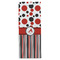 Red & Black Dots & Stripes Wine Gift Bag - Matte - Front