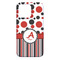 Red & Black Dots & Stripes iPhone 13 Pro Max Case - Back