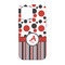 Red & Black Dots & Stripes iPhone 13 Pro Tough Case - Back