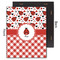 Ladybugs & Gingham 11x14 Wood Print - Front & Back View