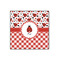 Ladybugs & Gingham 12x12 Wood Print - Front View