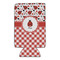 Ladybugs & Gingham 16oz Can Sleeve - Set of 4 - FRONT