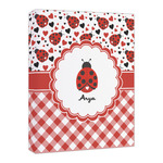 Ladybugs & Gingham Canvas Print - 16x20 (Personalized)