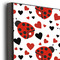 Ladybugs & Gingham 16x20 Wood Print - Closeup