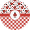 Ladybugs & Gingham 2" Multipurpose Round Labels - Single Sticker