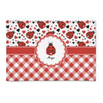 Ladybugs & Gingham 2' x 3' Indoor Area Rug (Personalized)