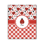 Ladybugs & Gingham Wood Print - 20x24 (Personalized)