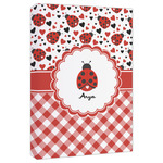 Ladybugs & Gingham Canvas Print - 20x30 (Personalized)