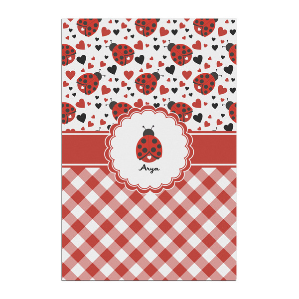 Custom Ladybugs & Gingham Posters - Matte - 20x30 (Personalized)