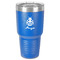 Ladybugs & Gingham 30 oz Stainless Steel Ringneck Tumbler - Blue - Front