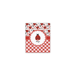 Ladybugs & Gingham Canvas Print - 8x10 (Personalized)