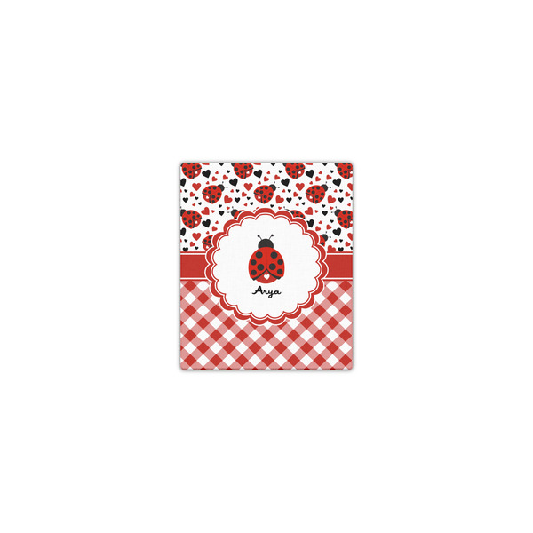 Custom Ladybugs & Gingham Canvas Print - 8x10 (Personalized)