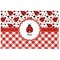 Ladybugs & Gingham Basket Weave Floor Mat