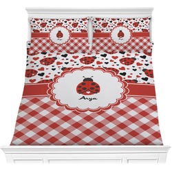 Ladybugs & Gingham Comforter Set - Full / Queen (Personalized)