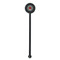Ladybugs & Gingham Black Plastic 5.5" Stir Stick - Round - Single Stick