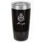 Ladybugs & Gingham Black Polar Camel Tumbler - 20oz - Front