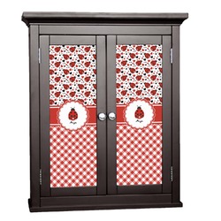 Ladybugs & Gingham Cabinet Decal - Small (Personalized)