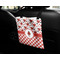 Ladybugs & Gingham Car Bag - In Use